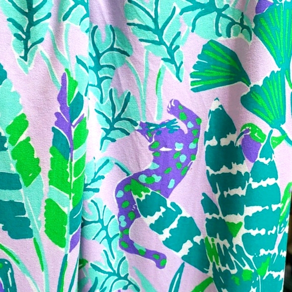 Lilly Pulitzer Quaid floral midi-dress sz 14 - Picture 10 of 10